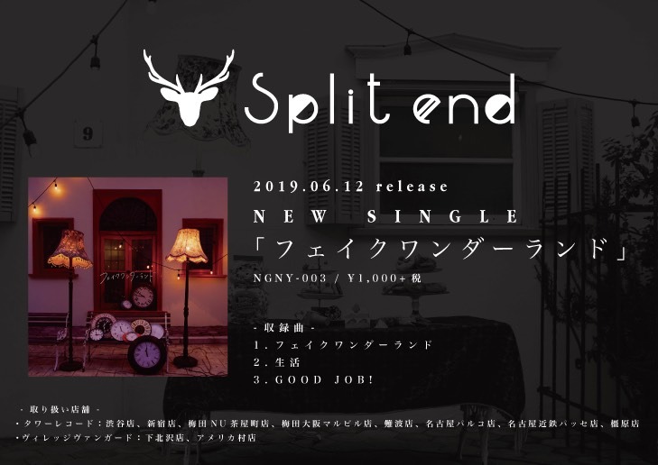 Split end「フェイクワンダーランド」フライヤー