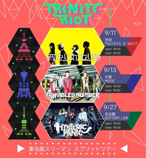 「TRINITY RIOT」告知ビジュアル