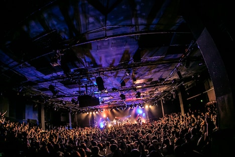 マカロニえんぴつ「マカロックツアーvol.7～ライクからラヴへ、恋の直球ド真ん中ストライク初全国ワンマン篇～」LIQUIDROOM公演の様子。（撮影：中山優司）