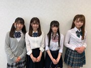 左からアキシブproject4期メンバーの藤木愛、児島七奈、橘ひより、浅見歩果。