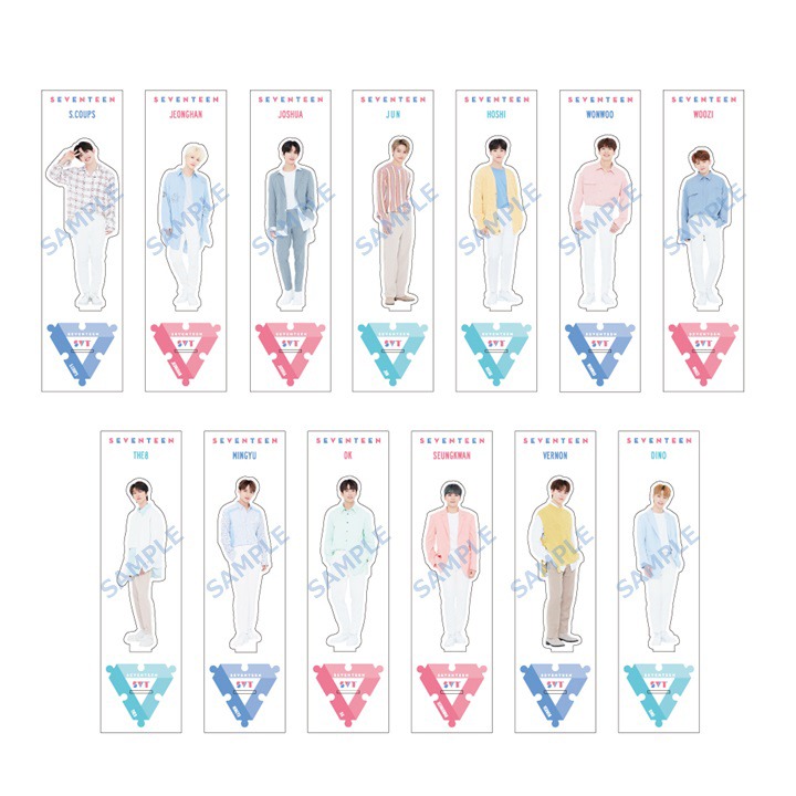 「SEVENTEEN 2019 POP UP STORE」で販売されるペーパースタンド。
