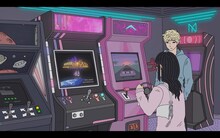 中田ヤスタカ「ぴこぴこ東京（feat. 眞白桃々）」ミュージックビデオのワンシーン。