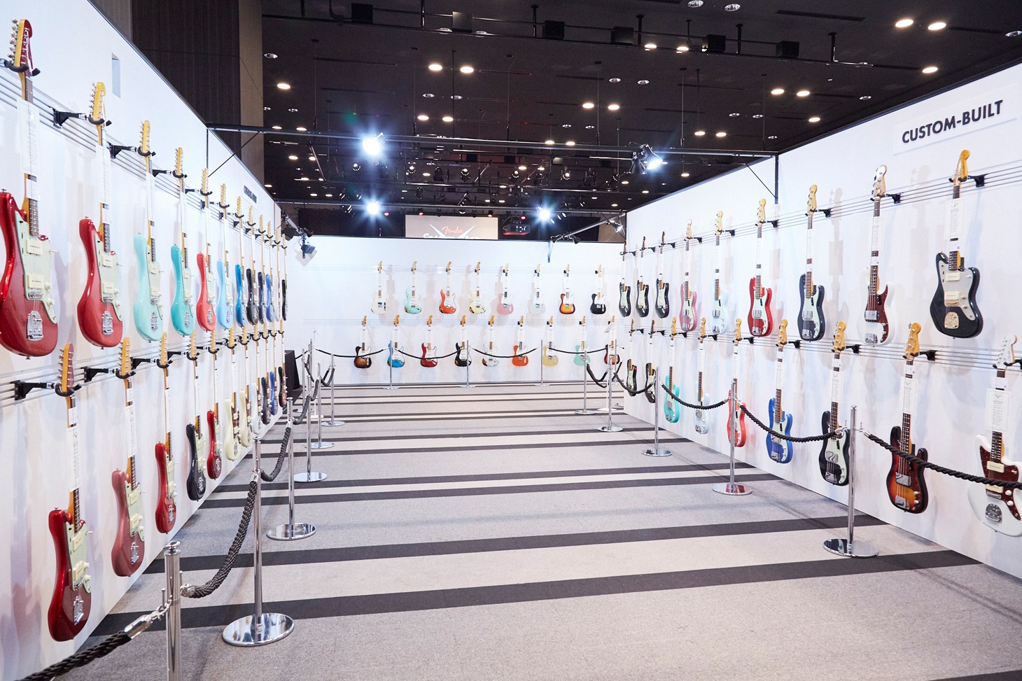 2018年開催の「FENDER CUSTOM SHOP EXPERIENCE」会場内の様子。