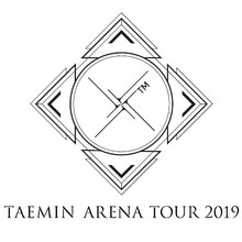 「TAEMIN ARENA TOUR 2019 ～X～」（Xに上付きTMが正式表記）ロゴ