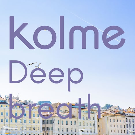 kolme「Deep breath」配信ジャケット