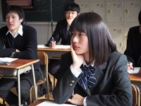 映画「色の街」撮影の様子。