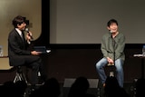 宮沢和史「留まらざること 川の如く」発売記念朗読会&トークイベントの様子。