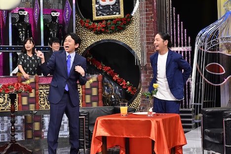 左から有吉弘行、GP。