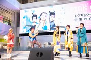池袋サンシャインシティ噴水広場でのイベントの様子。