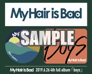 My Hair is Bad「boys」予約特典ステッカーシートのサンプル画像。