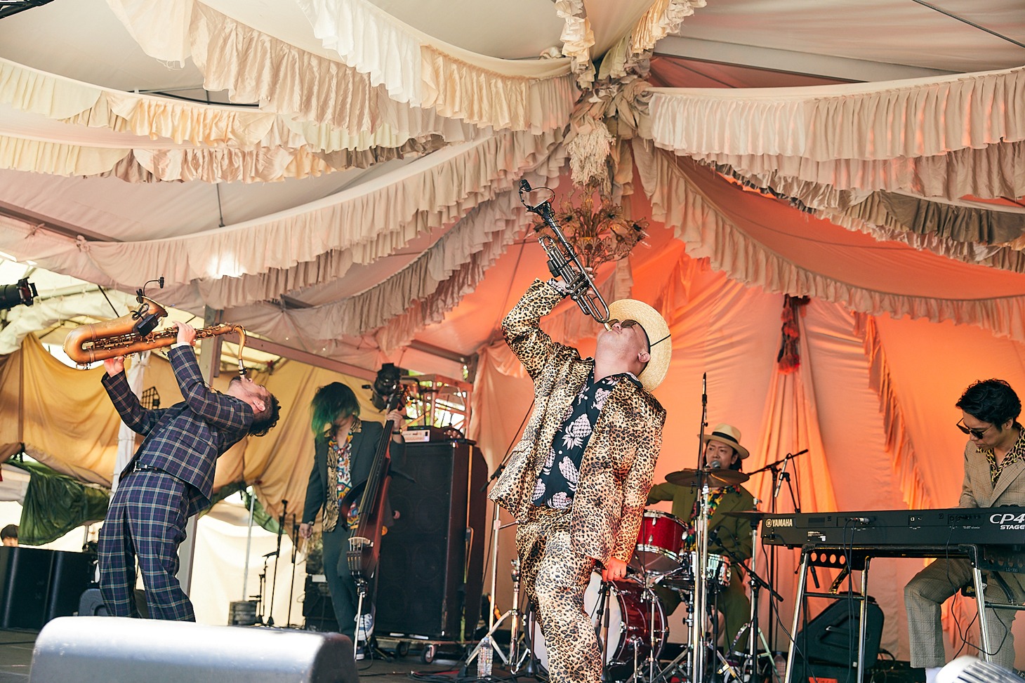 「GREENROOM FESTIVAL'19 15th Anniversary」でのTRI4THのライブの様子。（撮影：堂園博之）