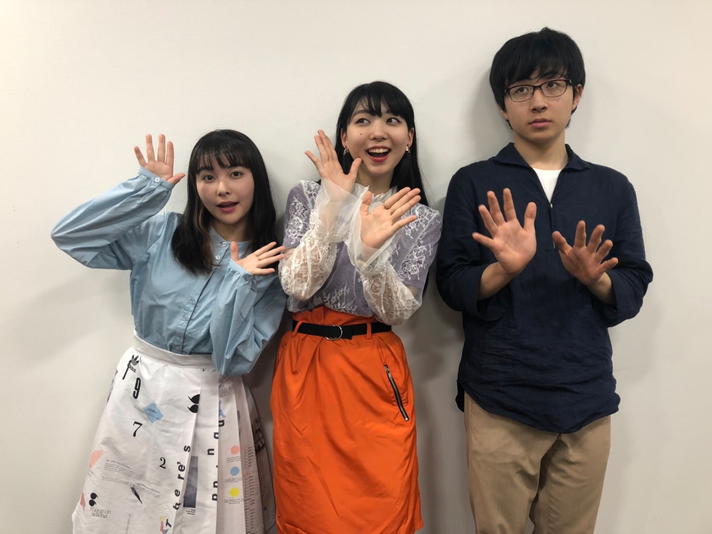 左から坂口有望、竹内アンナ、崎山蒼志。
