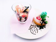 「すとぷりかふぇ」の「『大好きになればいいんじゃない』幸せにしかできない▼デザートプレート」。※▼はハートマークが正式表記。