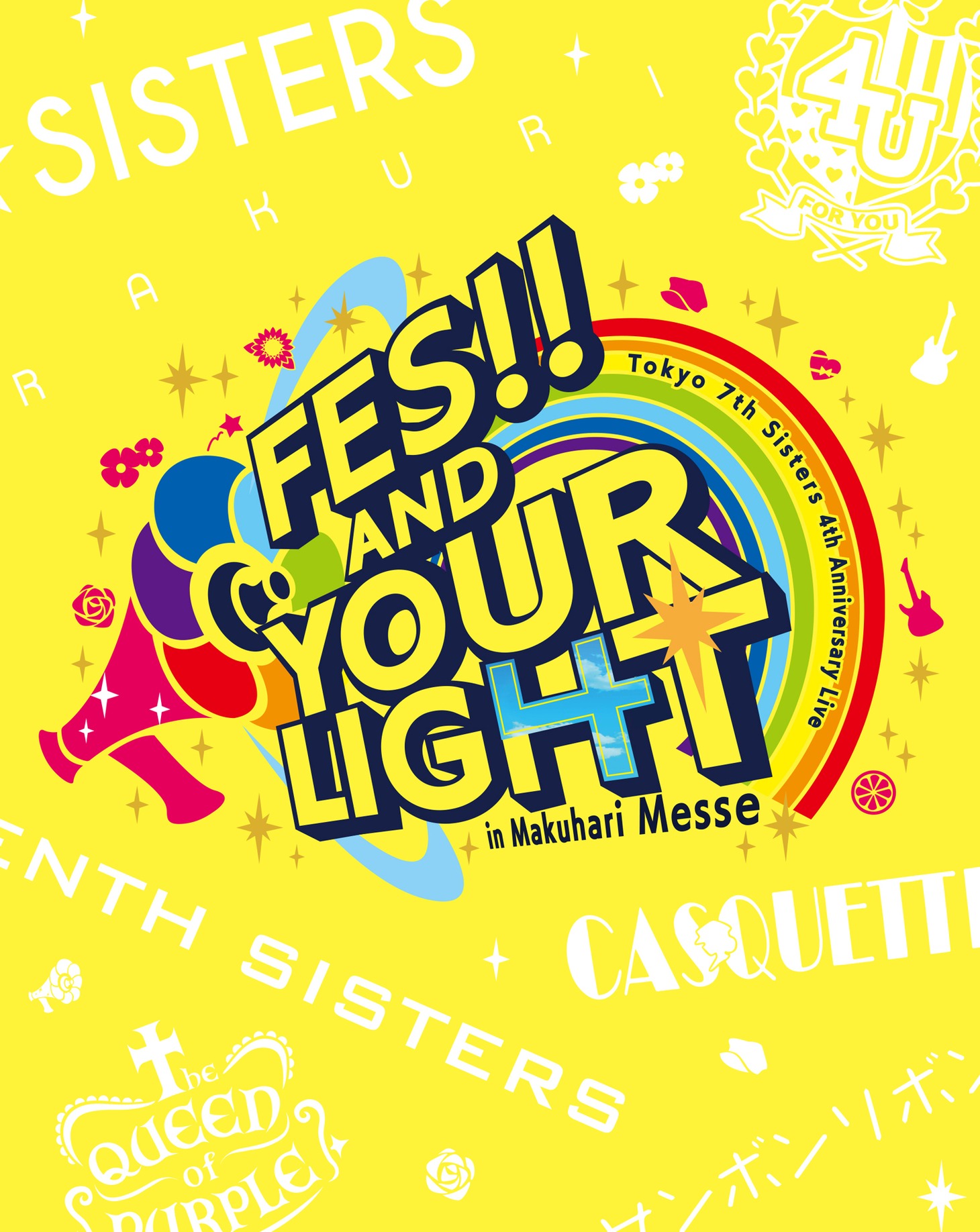 Tokyo 7th シスターズ「t7s 4th Anniversary Live -FES!! AND YOUR LIGHT- in Makuhari Messe」Blu-ray通常盤ジャケット
