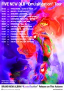FIVE NEW OLD「"Emulsification" Tour」告知ビジュアル