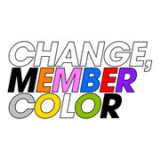 M!LK「CHANGE, MEMBER COLOR」ロゴ