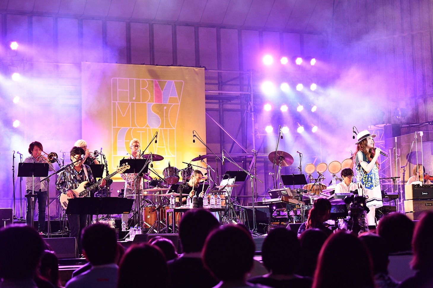 JUJUのライブの様子。（提供：日比谷音楽祭）