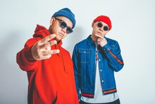 MIGHTY CROWNのMASTA SIMONとSAMI-T。