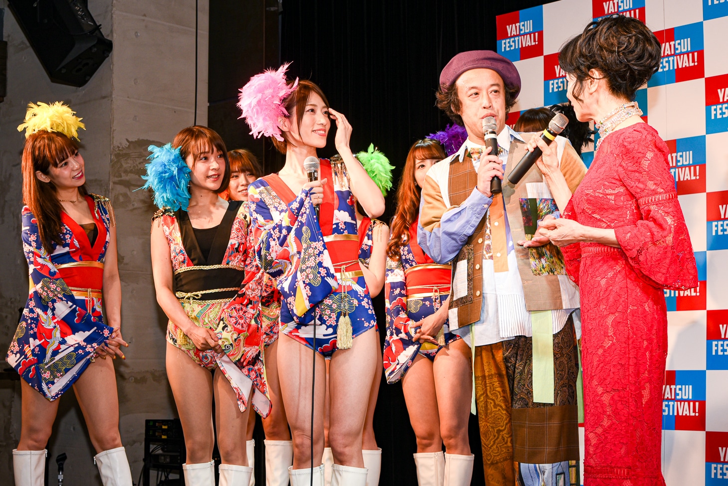 恵比寿マスカッツ、やついいちろう、由美かおる。