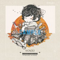 「ワンダー」HMV購入者特典の「『夕溜まりのしおり』オリジナルCDサイズステッカー」サンプル画像。