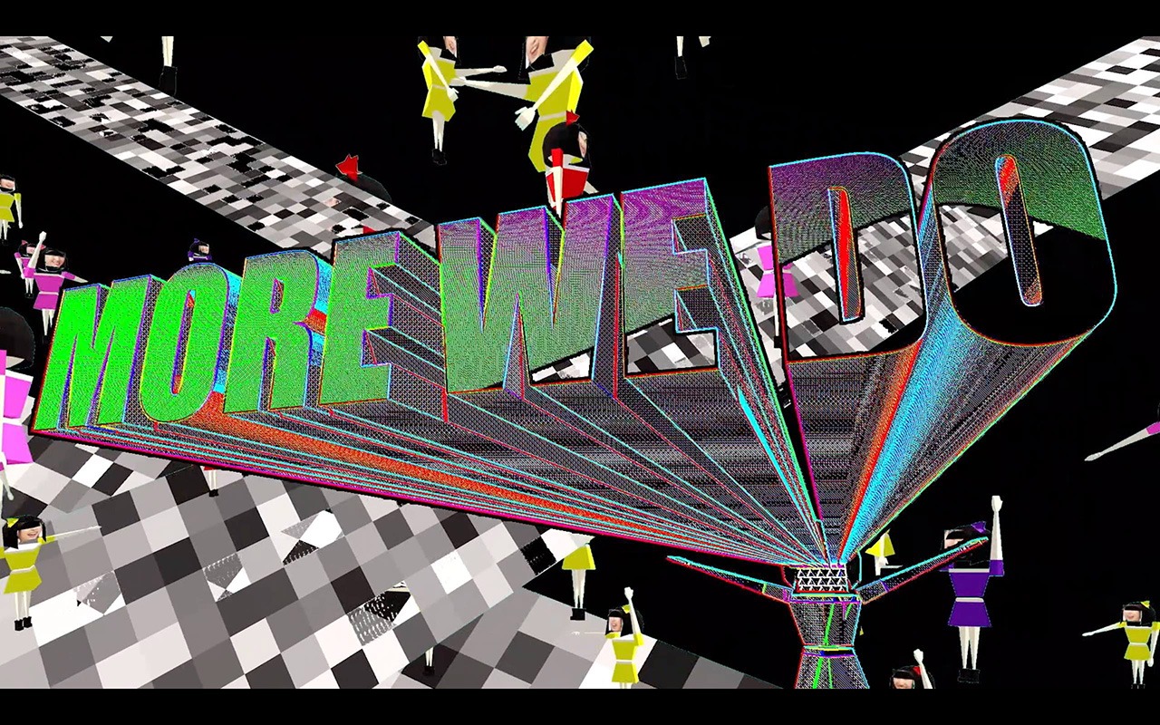 ももいろクローバーZ「MORE WE DO!」ミュージックビデオのワンシーン。