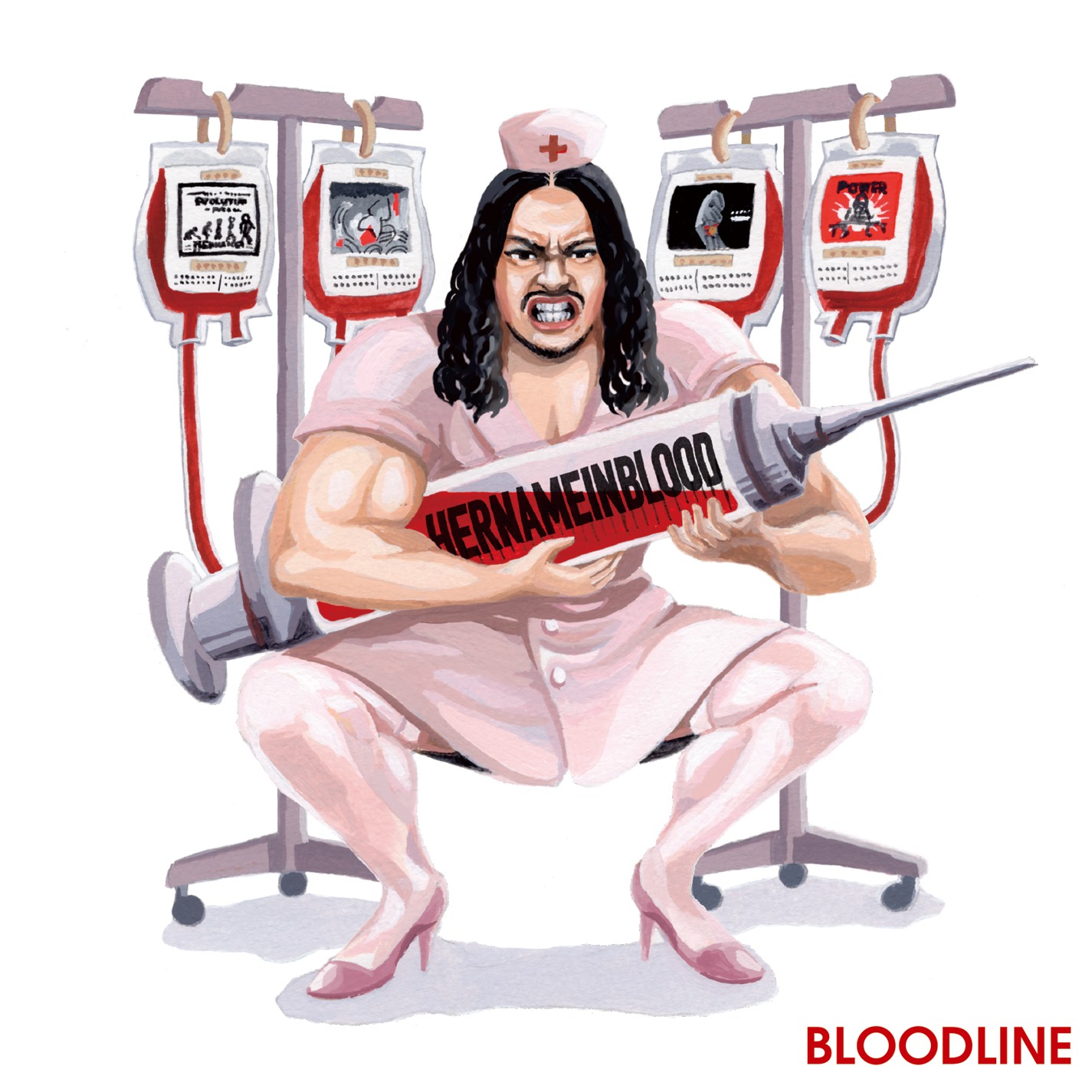 2019年発表のHER NAME IN BLOOD「Bloodline」ジャケット。
