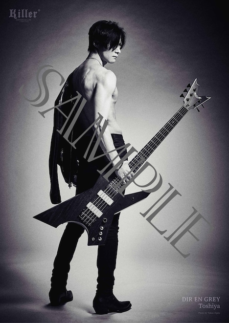 Killer GuitarsのToshiyaモデルベース予約購入特典ポスター。