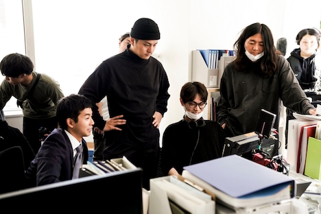 「クローバー」製作の様子。