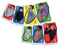 「ウノ BTS」のカード。 (c)Big Hit Entertaiment. All Rights Reserved. (c)2019 Mattel