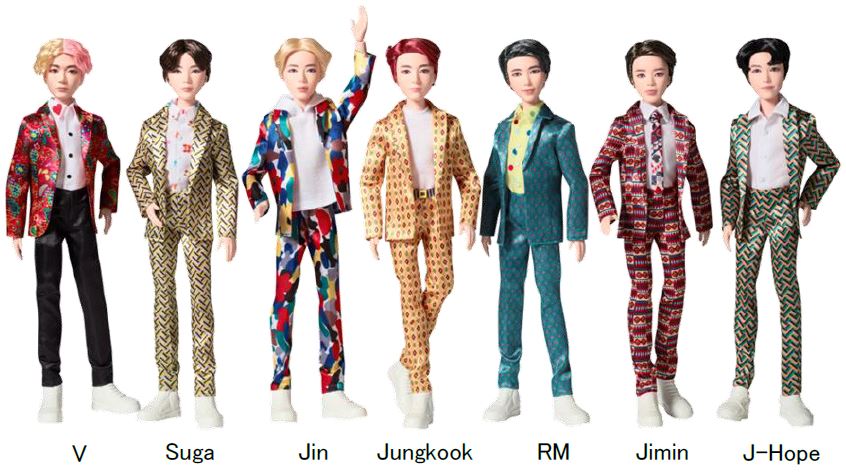「BTS ファッションドール」ビジュアル (c)Big Hit Entertaiment. All Rights Reserved. (c)2019 Mattel