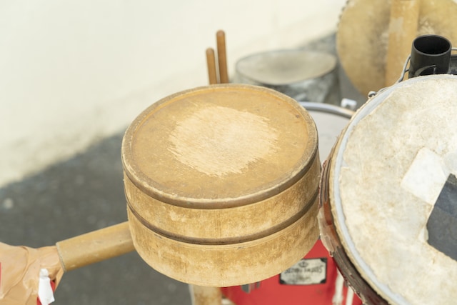 パーカッション 呪わ 希少！作家もの！陶器の太鼓