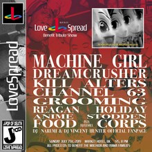 「Love Spread Benefit Tribute Show」フライヤー