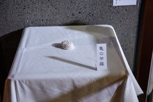 小林歌穂のオリジナル粘土作品「亀の甲羅」。