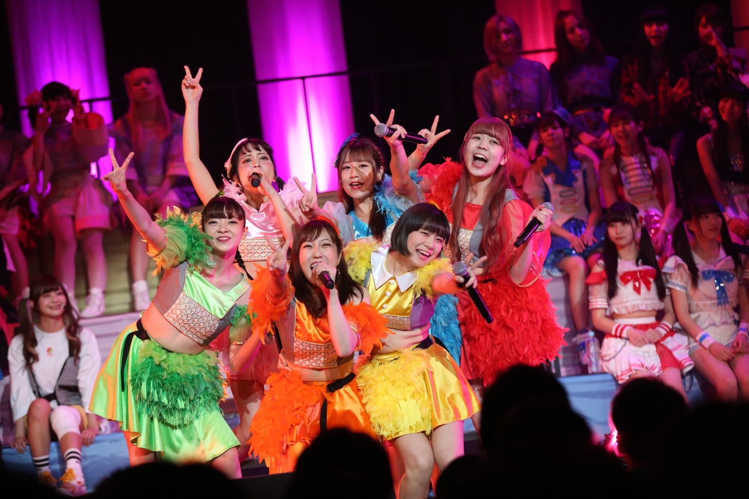 新メンバーをお披露目したメリーメリー▽ファンファーレ（▽はハートマーク）。（Photo by cherryman）