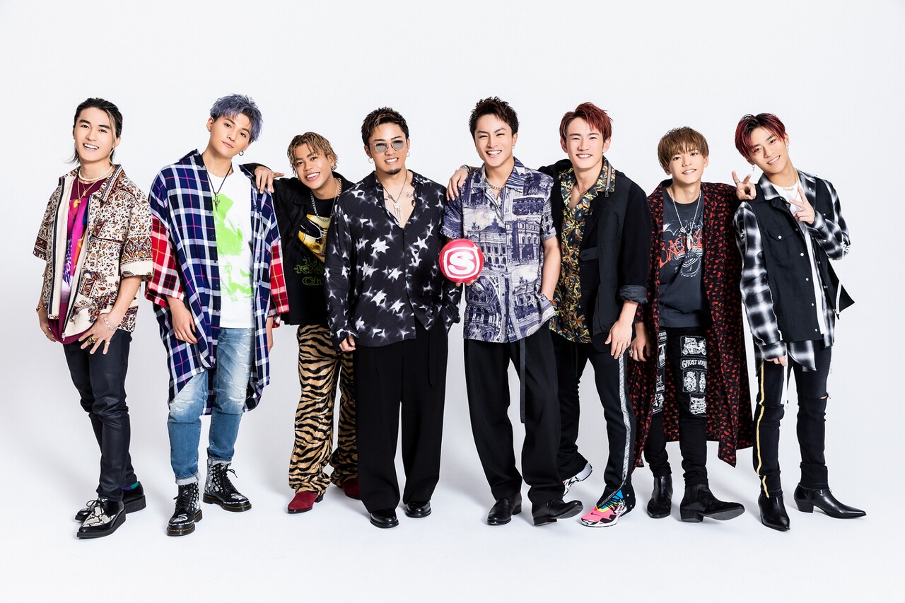 「BATTLE OF TOKYO ～ENTER THE Jr.EXILE～ スペシャル」出演メンバー。左から砂田将宏、八木勇征、LIKIYA、数原龍友、白濱亜嵐、浦川翔平、中島颯太、深堀未来。