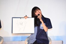 「オレ」を描いた河田陽菜。