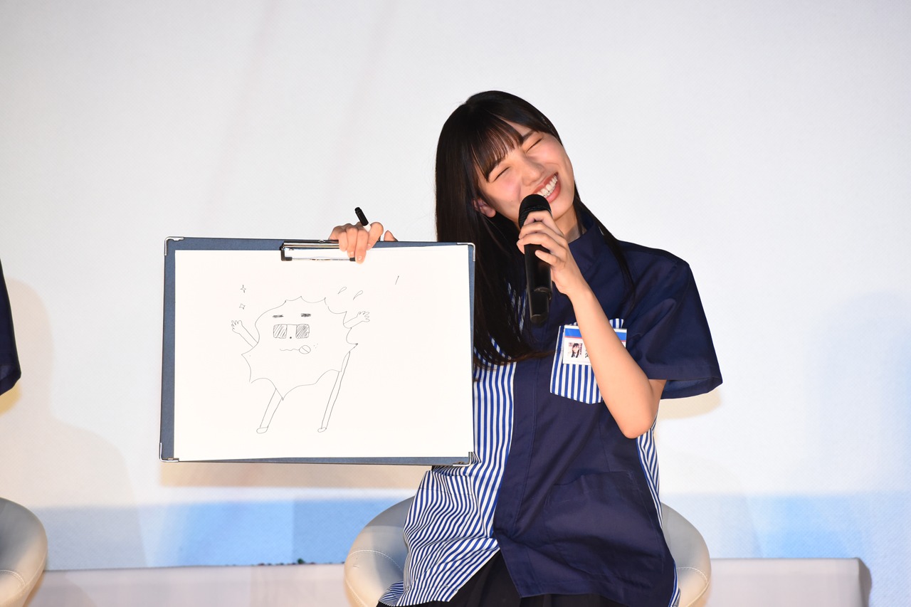 「オレ」を描いた河田陽菜。