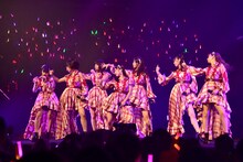 「ハロプロ プレミアム Juice=Juice CONCERT TOUR 2019 ～JuiceFull!!!!!!!～ FINAL 宮崎由加卒業スペシャル」の様子。