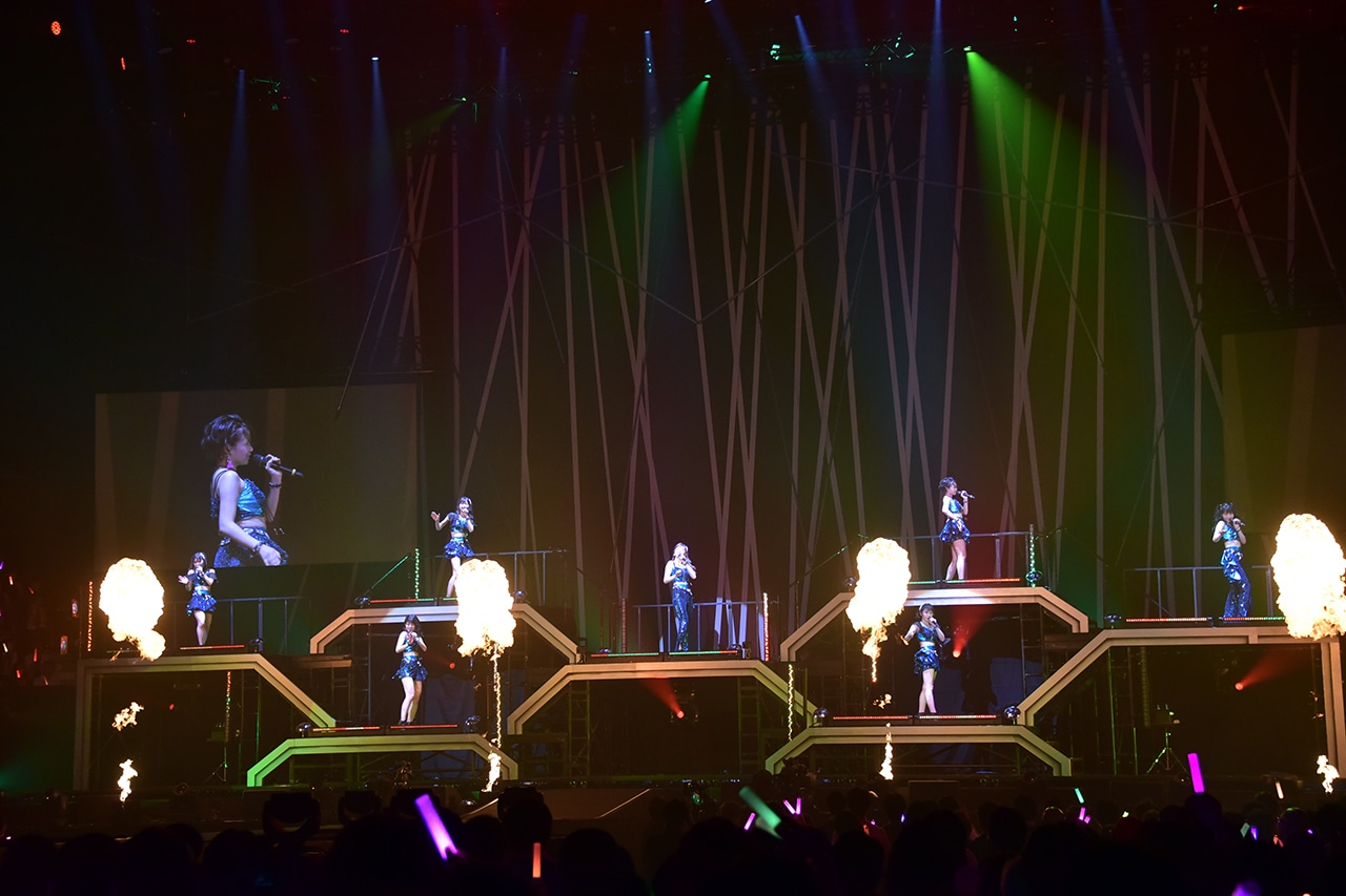 「ハロプロ プレミアム Juice=Juice CONCERT TOUR 2019 ～JuiceFull!!!!!!!～ FINAL 宮崎由加卒業スペシャル」の様子。