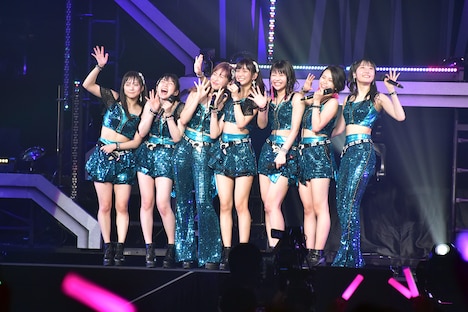 「ハロプロ プレミアム Juice=Juice CONCERT TOUR 2019 ～JuiceFull!!!!!!!～ FINAL 宮崎由加卒業スペシャル」の様子。