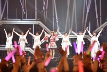 「ハロプロ プレミアム Juice=Juice CONCERT TOUR 2019 ～JuiceFull!!!!!!!～ FINAL 宮崎由加卒業スペシャル」の様子。