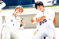 古川毅と飯島颯。（撮影：笹森健一）