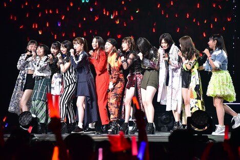 「ハロプロ プレミアム アンジュルム コンサートツアー 2019春 ファイナル 和田彩花卒業スペシャル 輪廻転生 ～あるとき生まれた愛の提唱～」の様子。