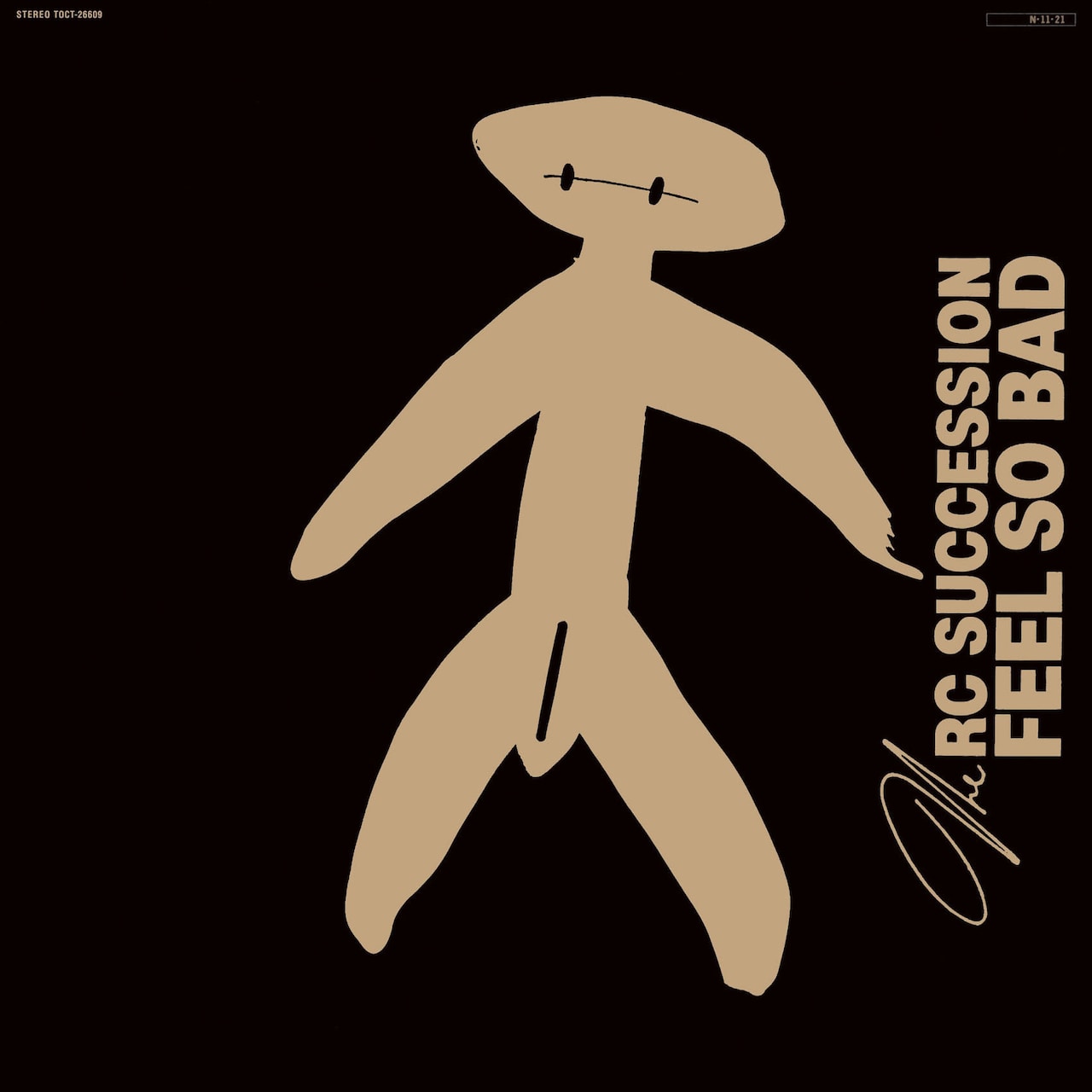 事務所への怒りが伝わってくるアルバム「FEEL SO BAD」。1984年11月リリース。ジャケットの股間の切れ目から男性器が飛び出す仕掛けになっている。