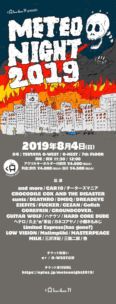 「METEO NIGHT 2019」出演者第1弾告知ビジュアル