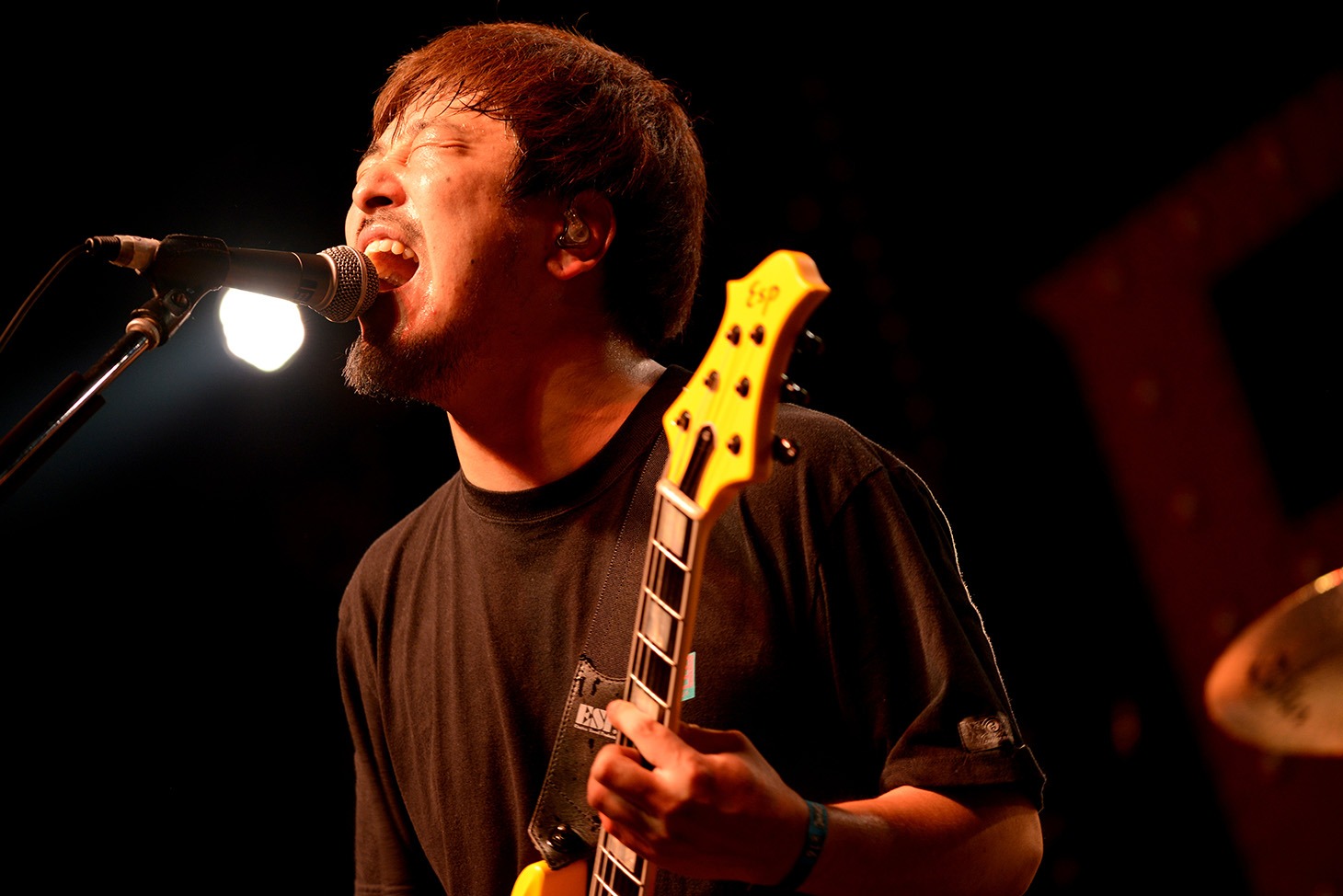菊池信也（Vo, G / OVER ARM THROW）（Photo by Yasumasa Handa［showcase］）