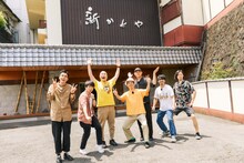 never young beachとハナコ。