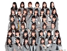 AKB48 Team 8。前から3列目、左から2番目が太田奈緒。