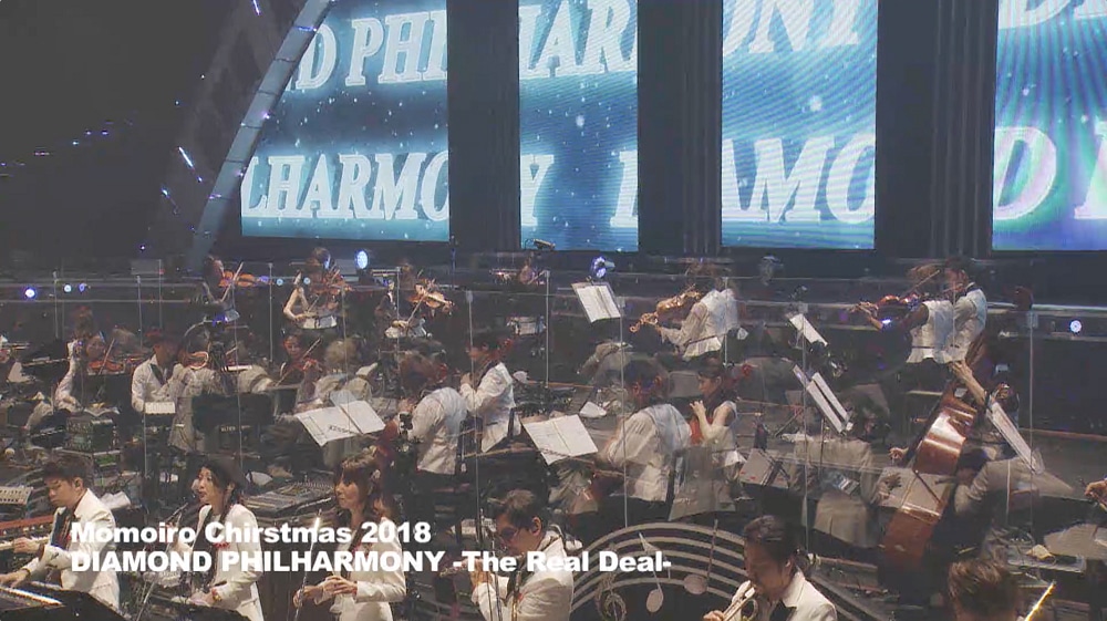 ももいろクローバーZ「ももいろクリスマス2018 DIAMOND PHILHARMONY -The Real Deal-」ティザー映像のワンシーン。