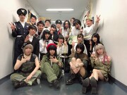 ゆるめるモ！「WOW WOW WAR ～スカ・チャンポン斉唱戦線～」MV撮影時の様子。